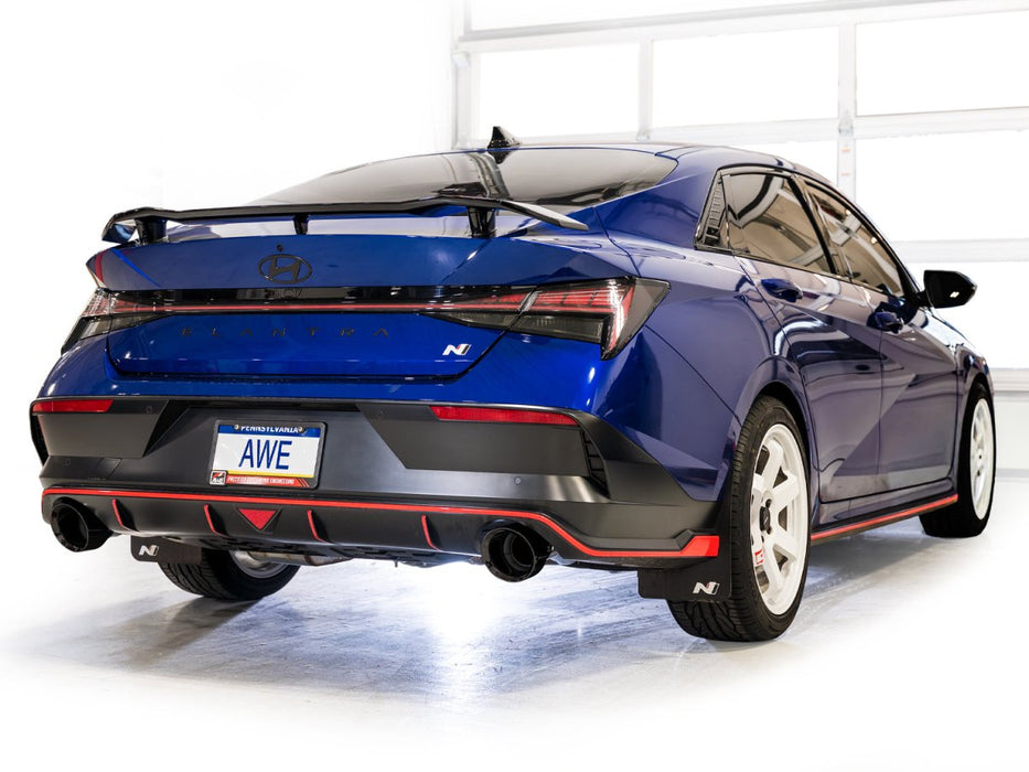 AWE Track Edition Catback Exhaust Diamond Black Tips 2022 - 2026 Elantra N - 3020-33237 - Subimods.com