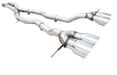 AWE Track Edition Catback Exhaust w/ Chrome Silver Tips 2021 - 2025 BMW M3 / M4 - 3020 - 43482 - Subimods.com
