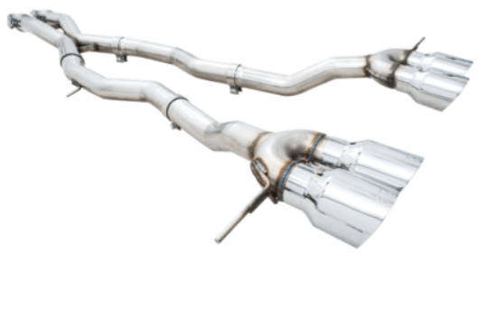 AWE Track Edition Catback Exhaust w/ Chrome Silver Tips 2021 - 2025 BMW M3 / M4 - 3020 - 43482 - Subimods.com