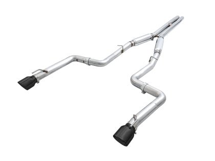 AWE Track Edition Catback Exhaust w/ Diamond Black Tips 2018 - 2023 Dodge Charger 6.4L / 6.2L - 3015 - 33126 - Subimods.com