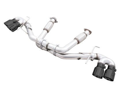 AWE Track Edition Catback Exhaust w/ Diamond Black Tips 2020 - 2025 Chevrolet Corvette - 3020 - 43086 - Subimods.com