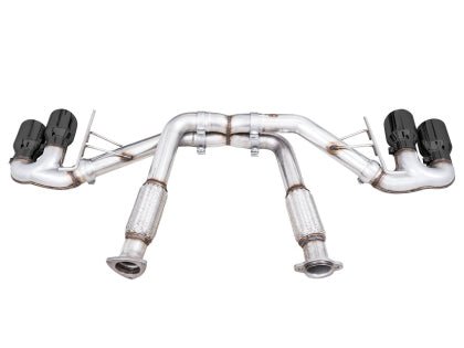 AWE Track Edition Catback Exhaust w/ Diamond Black Tips 2020 - 2025 Chevrolet Corvette - 3020 - 43086 - Subimods.com