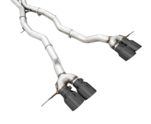 AWE Track Edition Catback Exhaust w/ Diamond Black Tips 2021 - 2025 BMW M3 / M4 - 3020 - 42482 - Subimods.com