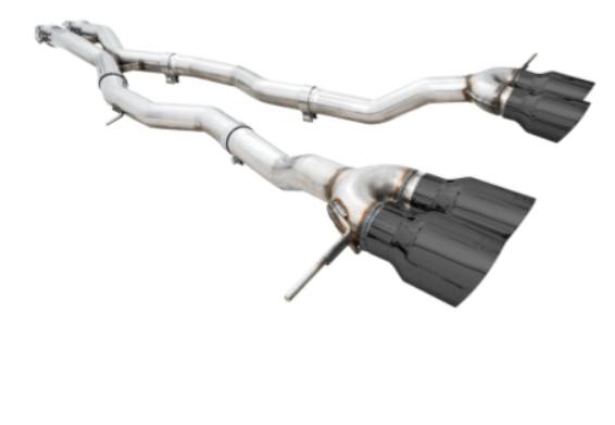 AWE Track Edition Catback Exhaust w/ Diamond Black Tips 2021 - 2025 BMW M3 / M4 - 3020 - 42482 - Subimods.com