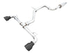 AWE Track Edition Catback Exhaust w/ Diamond Black Tips 2022 - 2024 Volkswagen GTI - 3020 - 33658 - Subimods.com