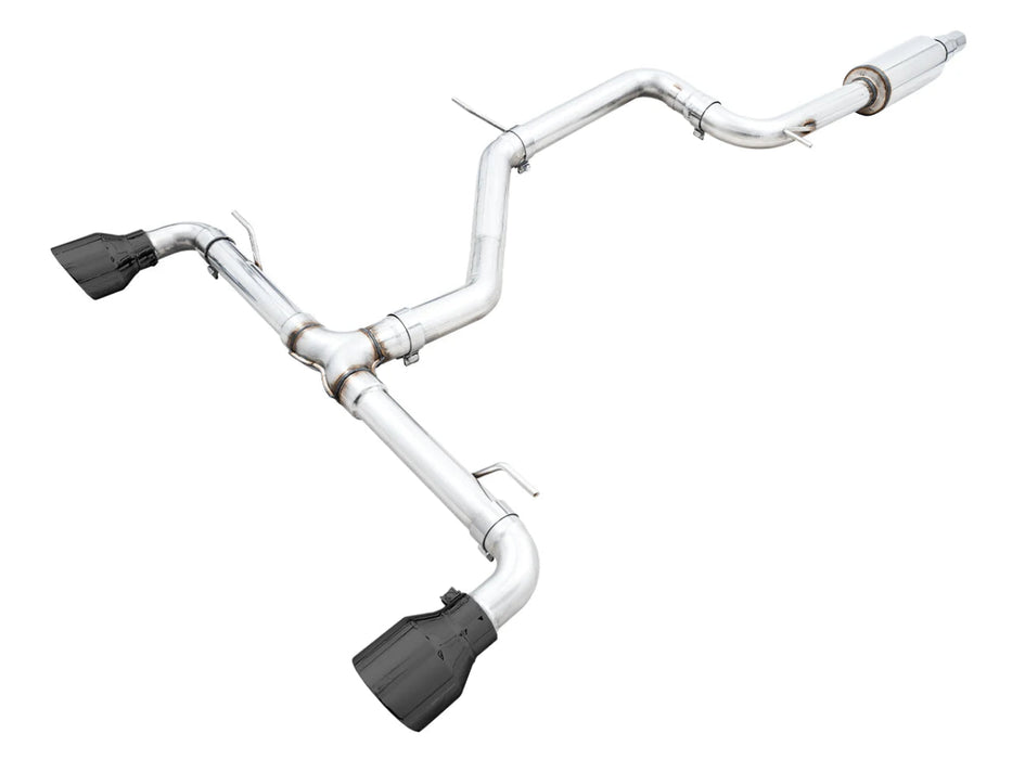 AWE Track Edition Catback Exhaust w/ Diamond Black Tips 2022 - 2024 Volkswagen GTI - 3020 - 33658 - Subimods.com