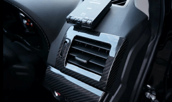 Axis Parts Dry Carbon Air Conditioner Vent Cover 2015 - 2021 WRX / 2015 - 2021 STI - ST - 055 - Subimods.com