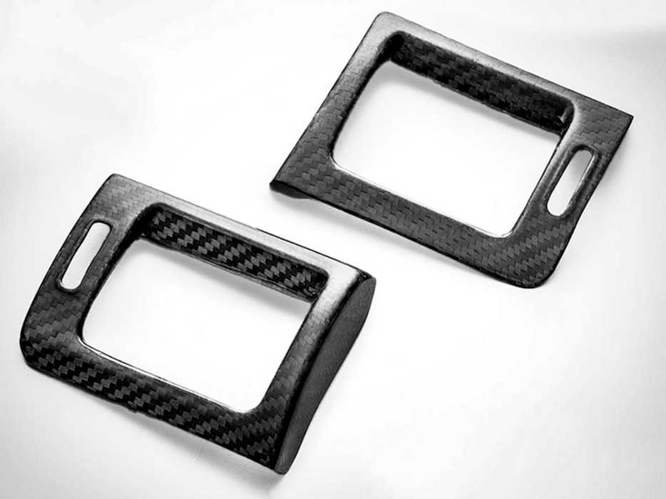 Axis Parts Dry Carbon Air Conditioner Vent Cover 2015 - 2021 WRX / 2015 - 2021 STI - ST-055 - Subimods.com