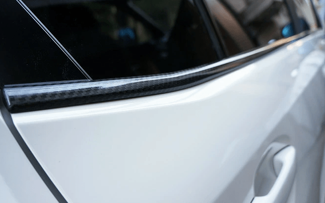 Axis Parts Dry Carbon Door Molding Cover 2015 - 2021 WRX / 2015 - 2021 STI - RJ - 225 - Subimods.com