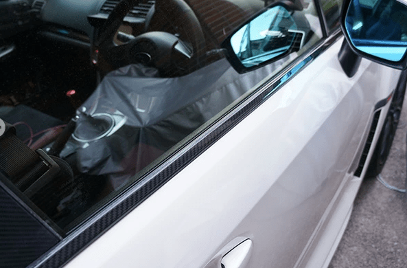 Axis Parts Dry Carbon Door Molding Cover 2015 - 2021 WRX / 2015 - 2021 STI - RJ - 225 - Subimods.com