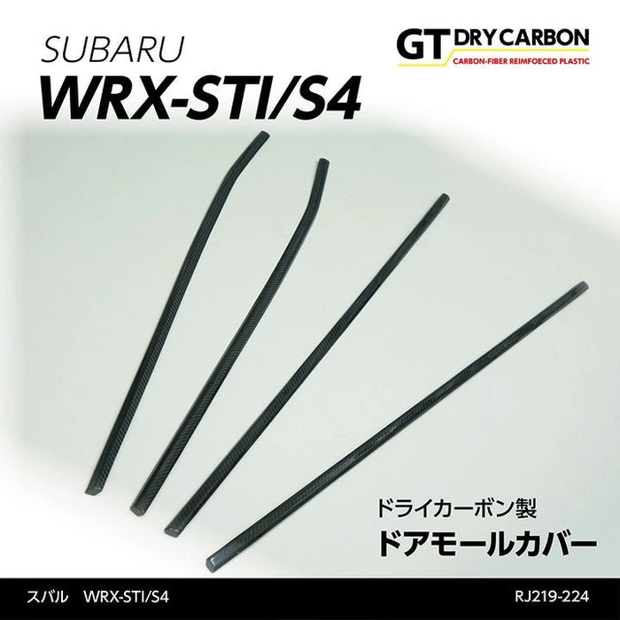 Axis Parts Dry Carbon Door Molding Cover 2015 - 2021 WRX / 2015 - 2021 STI - RJ - 225 - Subimods.com