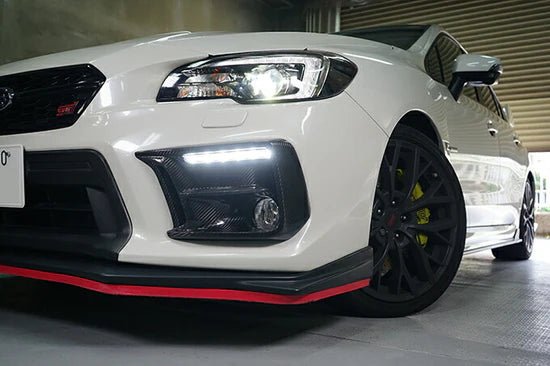 Axis Parts Dry Carbon Fog Light Cover 2018 - 2021 WRX / 2018 - 2021 STI For Use w/ Fog Lamps - ST - 650 - Subimods.com