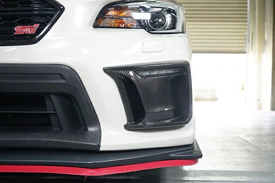 Axis Parts Dry Carbon Fog Light Cover 2018 - 2021 WRX / 2018 - 2021 STI For Use w/o Fog Lamps - ST - 628 - Subimods.com