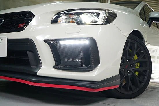 Axis Parts Dry Carbon Fog Light Cover 2018 - 2021 WRX / 2018 - 2021 STI For Use w/o Fog Lamps - ST - 628 - Subimods.com