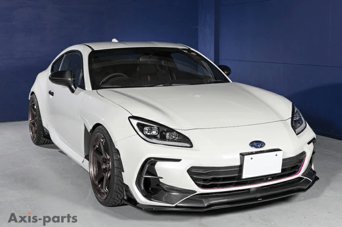 Axis Parts Dry Carbon Front Bumper Garnish For Use w/o Accessory Liner 2022 - 2024 BRZ / 2022 - 2024 GR86 - ST-748 - Subimods.com