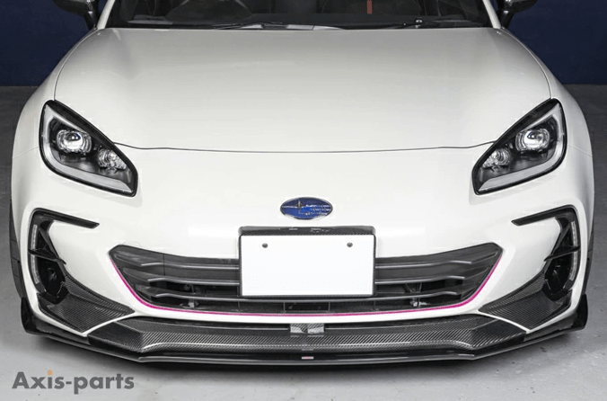 Axis Parts Dry Carbon Front Bumper Garnish For Use w/o Accessory Liner 2022 - 2024 BRZ / 2022 - 2024 GR86 - ST-748 - Subimods.com
