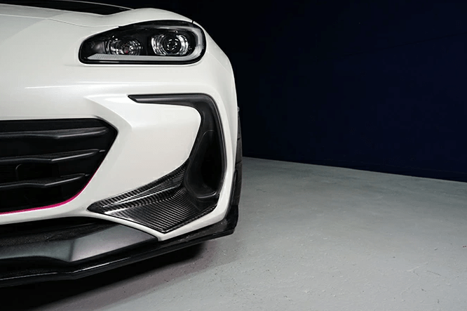 Axis Parts Dry Carbon Front Bumper Garnish For Use w/o Accessory Liner 2022 - 2024 BRZ / 2022 - 2024 GR86 - ST-748 - Subimods.com