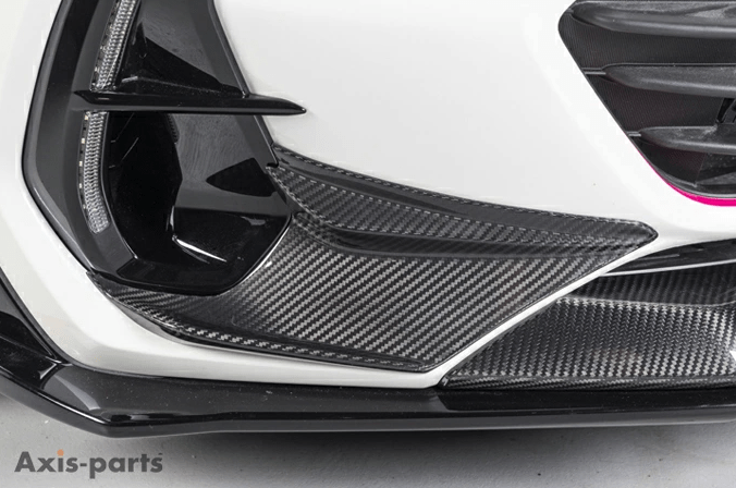 Axis Parts Dry Carbon Front Bumper Garnish For Use w/o Accessory Liner 2022 - 2024 BRZ / 2022 - 2024 GR86 - ST-748 - Subimods.com