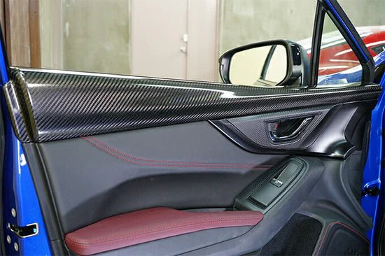 Axis Parts Dry Carbon Front Door Panel Trim Cover 2022 - 2024 WRX - ST - 671TH - Subimods.com