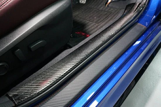 Axis Parts Dry Carbon Front Door Sill Scuff Cover 2022 - 2024 WRX - ST - 638TH - Subimods.com