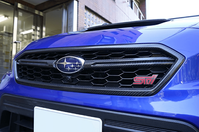 Axis Parts Dry Carbon Front Grille Cover 2015 - 2021 WRX / 2015 - 2021 STI - ST-458A - Subimods.com