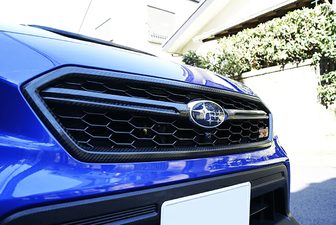 Axis Parts Dry Carbon Front Grille Cover 2015 - 2021 WRX / 2015 - 2021 STI - ST-458A - Subimods.com