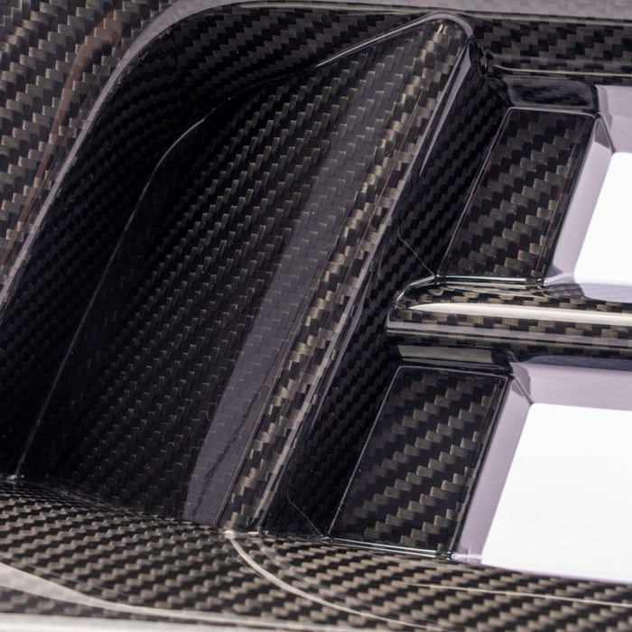 Axis Parts Dry Carbon Front Grille Cover 2018 - 2021 WRX / 2018 - 2021 STI - ST-560 - Subimods.com