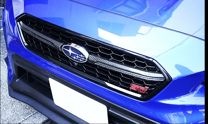 Axis Parts Dry Carbon Front Grille Garnish 2015 - 2021 WRX / 2015 - 2021 STI - ST - 458B - Subimods.com