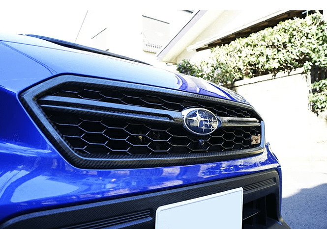 Axis Parts Dry Carbon Front Grille Garnish Set 2015 - 2021 WRX / 2015 - 2021 STI - ST-458 - Subimods.com