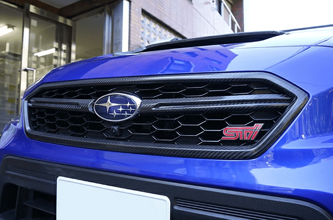 Axis Parts Dry Carbon Front Grille Garnish Set 2015 - 2021 WRX / 2015 - 2021 STI - ST-458 - Subimods.com