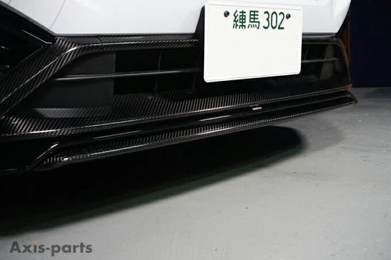 Axis Parts Dry Carbon Front Underlip for Use w/ Factory STI Front Spoiler 2022 - 2024 WRX - ST - 788 - Subimods.com