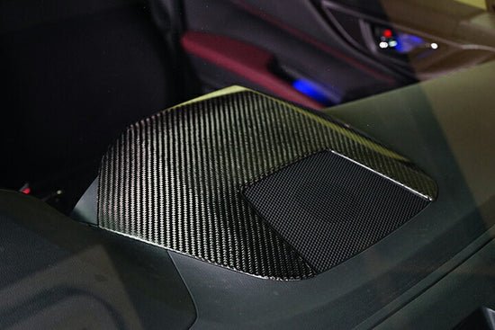 Axis Parts Dry Carbon Infotainment Hood Cover 2022 - 2024 WRX / 2024 - 2025 Crosstrek / 2024 - 2025 Impreza - ST - 693USA - Subimods.com