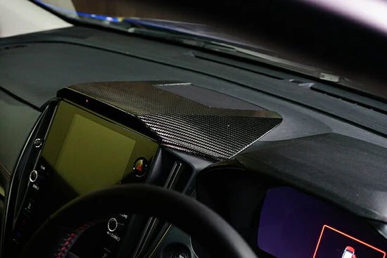 Axis Parts Dry Carbon Infotainment Hood Cover 2022 - 2024 WRX / 2024 - 2025 Crosstrek / 2024 - 2025 Impreza - ST - 693USA - Subimods.com