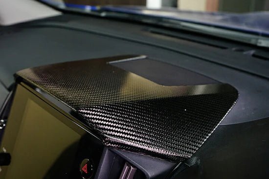 Axis Parts Dry Carbon Infotainment Hood Cover 2022 - 2024 WRX / 2024 - 2025 Crosstrek / 2024 - 2025 Impreza - ST - 693USA - Subimods.com