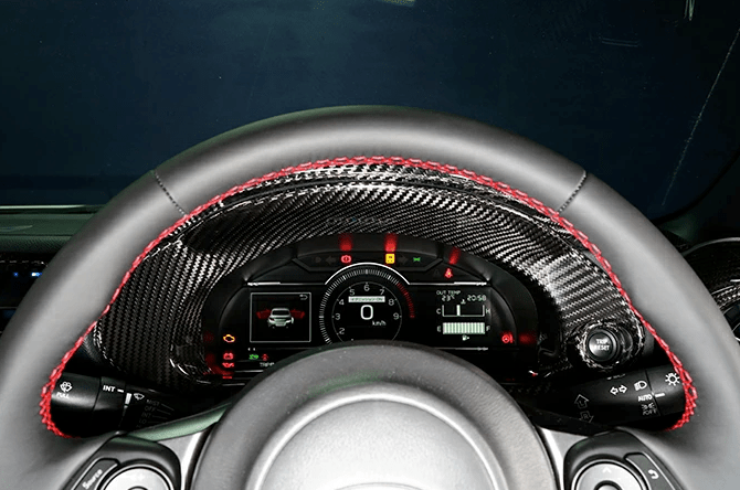 Axis Parts Dry Carbon Inner Speedometer Hood Cover 2022 - 2024 BRZ / 2022 - 2024 GR86 - ST-725 - Subimods.com
