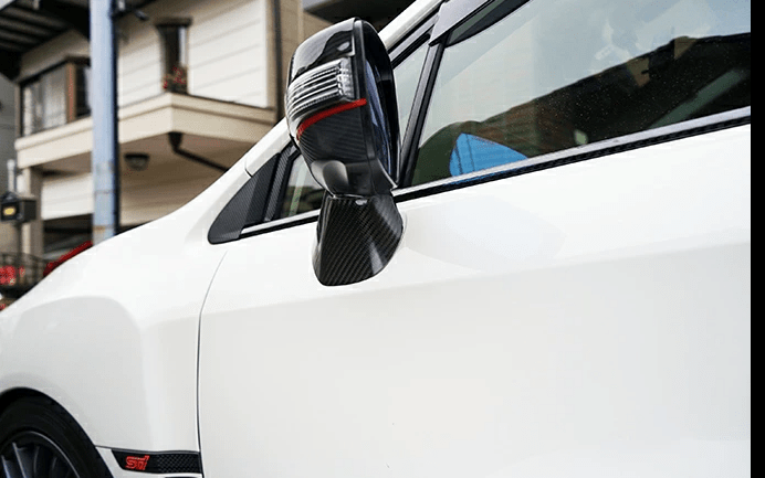 Axis Parts Dry Carbon Mirror Cap Stem Cover 2015 - 2021 WRX / 2015 - 2021 STI - ST - 443 - 469USA - Subimods.com