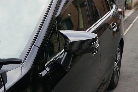 Axis Parts Dry Carbon Mirror Covers w/ Turn Signal Cut Out 2015 - 2021 WRX / 2015 - 2021 STI - ST - 476 - Subimods.com