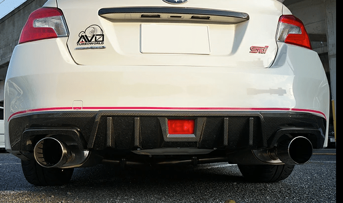 Axis Parts Dry Carbon Rear Bumper Cover 2015 - 2021 WRX / 2015 - 2021 STI - RJ - 231 - Subimods.com