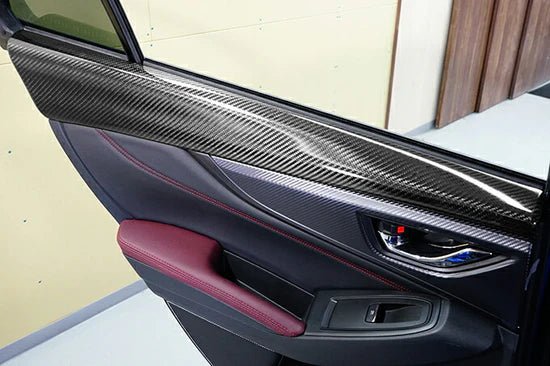 Axis Parts Dry Carbon Rear Door Panel Trim Cover 2022 - 2024 WRX - ST - 672TH - Subimods.com