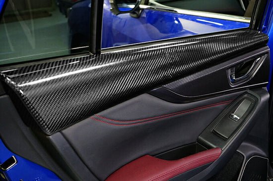 Axis Parts Dry Carbon Rear Door Panel Trim Cover 2022 - 2024 WRX - ST - 672TH - Subimods.com