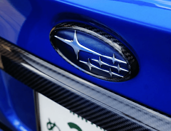 Axis Parts Dry Carbon Rear Emblem Cover 2015 - 2021 WRX / 2015 - 2021 STI / 2022 - 2024 BRZ - ST - 326E - Subimods.com