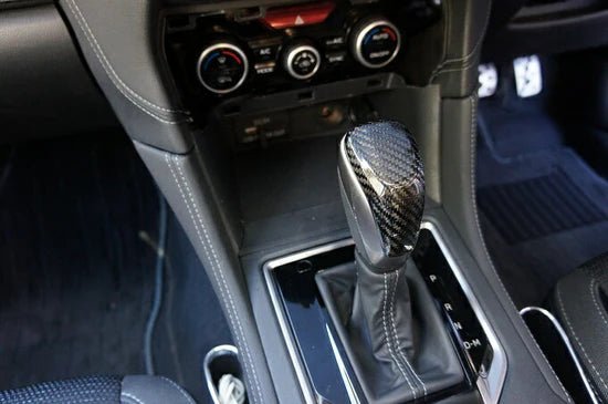 Axis Parts Dry Carbon Shift Knob Cover 2022 - 2024 WRX w/ CVT Transmission / 2019 - 2024 Forester w/ CVT Transmission - ST - 372 - Subimods.com