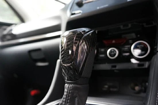 Axis Parts Dry Carbon Shift Knob Cover Set 2022 - 2024 WRX w/ CVT Transmission / 2019 - 2024 Forester w/ CVT Transmission - ST - 348 - Subimods.com
