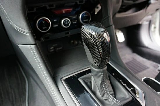 Axis Parts Dry Carbon Shift Knob Cover Set 2022 - 2024 WRX w/ CVT Transmission / 2019 - 2024 Forester w/ CVT Transmission - ST - 348 - Subimods.com