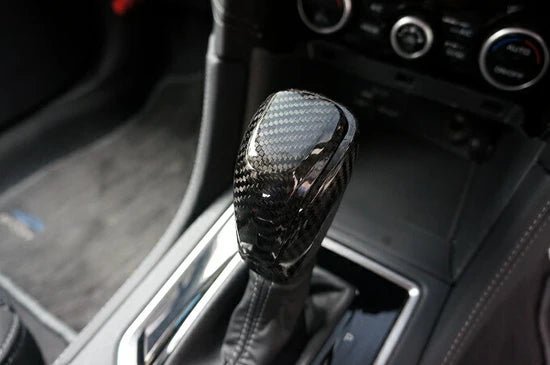 Axis Parts Dry Carbon Shift Knob Cover Set 2022 - 2024 WRX w/ CVT Transmission / 2019 - 2024 Forester w/ CVT Transmission - ST - 348 - Subimods.com