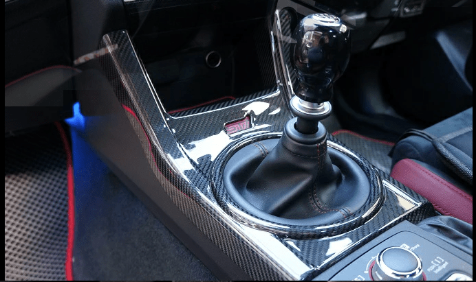 Axis Parts Dry Carbon Shift Panel Cover 2015 - 2021 WRX / 2015 - 2021 STI For Use w/ STI Logo - ST - 301 - USA - Subimods.com