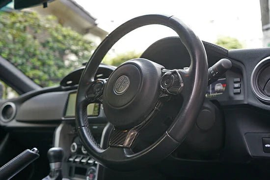 Axis Parts Dry Carbon Steering Wheel Switch Panel Cover 2022 - 2024 BRZ / 2022 - 2024 GR86 - ST - 473 - Subimods.com