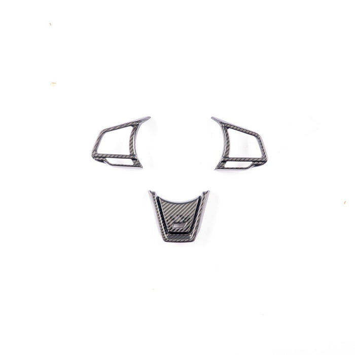 Axis Parts Dry Carbon Steering Wheel Trim Covers for use w/ JDM Lower Trim Cover 2022 - 2024 WRX - ST-644A - Subimods.com