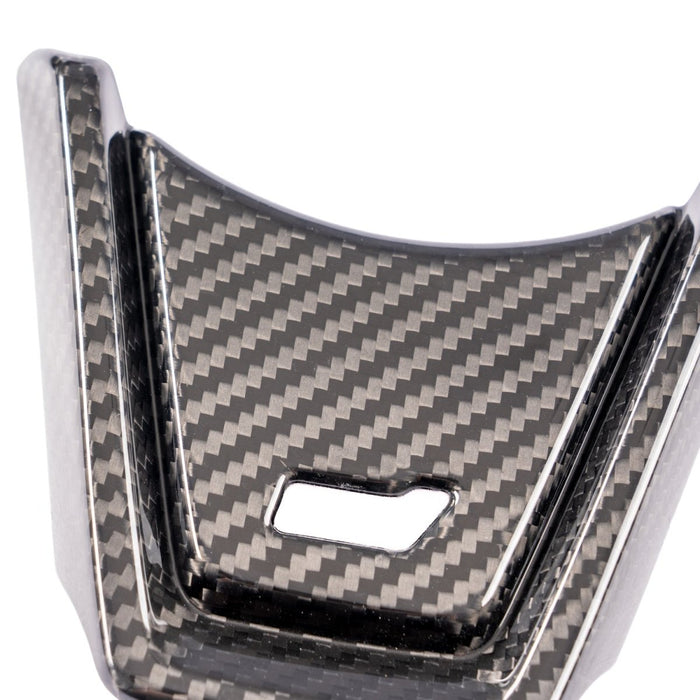 Axis Parts Dry Carbon Steering Wheel Trim Covers for use w/ JDM Lower Trim Cover 2022 - 2024 WRX - ST-644A - Subimods.com