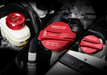 Axis Parts Reservoir Cap Set 2022 - 2024 BRZ / 2022 - 2024 GR86 - brz-gr86-tank-cap-3p-red - Subimods.com